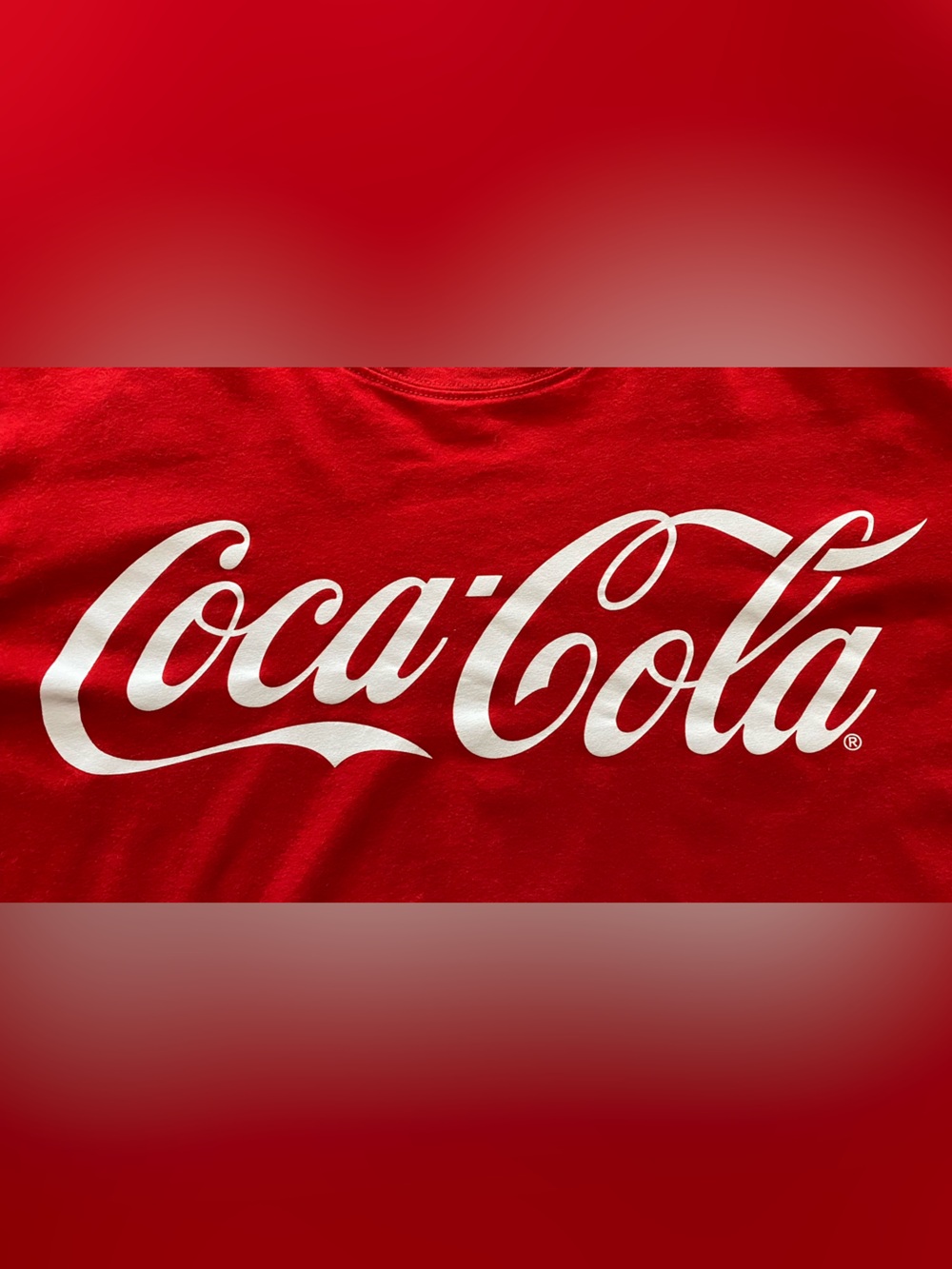 Coca-Cola Red Long Sleeve Logo Tee with White Script - Picture 4 of 8